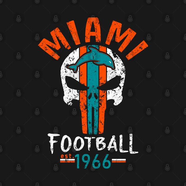 Miami Football - Classic Sunday Savage Skull by FFFM