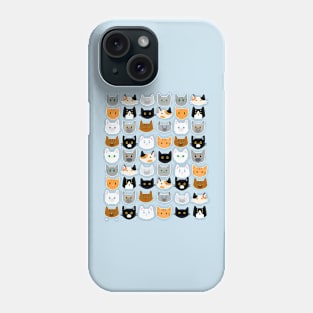 Cute Cats Pattern Calico,Tabby,Tuxedo,Ginger and Others Phone Case