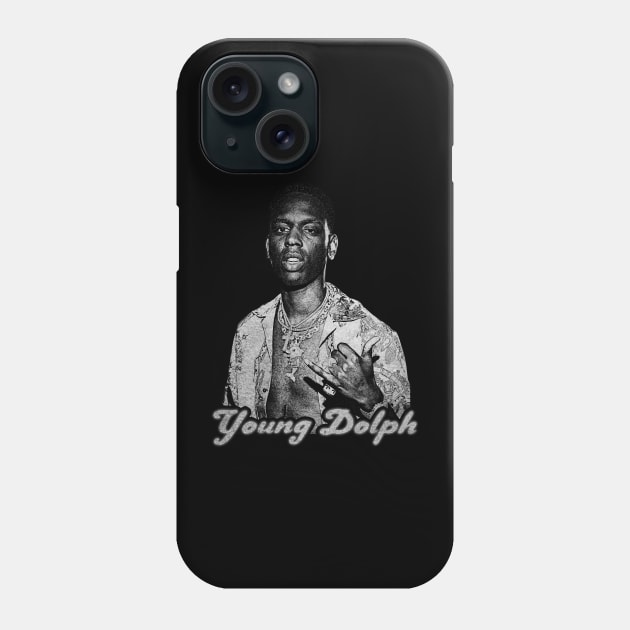 Young Dolph // 90s Aesthetic Design Phone Case by Knockbackhaunt