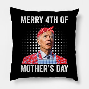 Funny Joe Biden Merry 4th of mother's Day Confused Joe Pillow