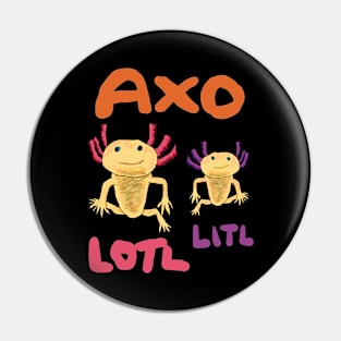 Funny Axolotl Axolitl Pun Pin