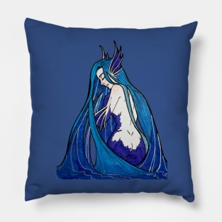 Watercolour Mermaid Pillow