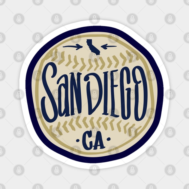 San Diego Hand Drawn Script Design Magnet by goodwordsco