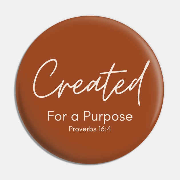 Created for a Purpose - Umber Pin by dkid