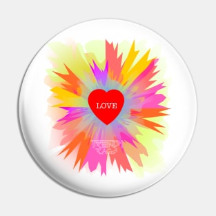 Love Colors Design Pin