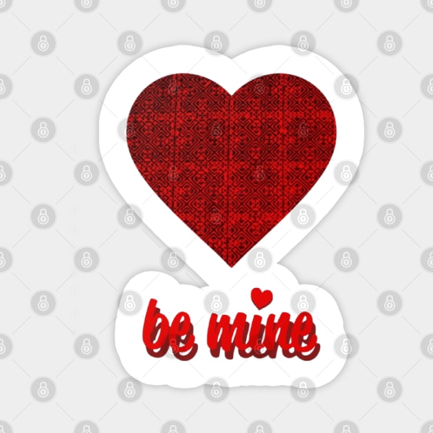 Be Mine – Hmong Heart of Love and Legacy Magnet by Pimcolle