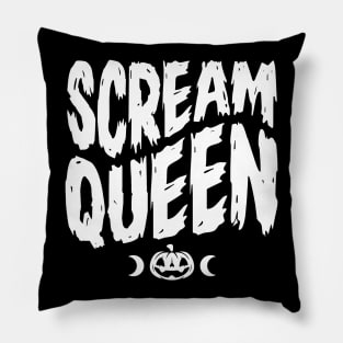 Scream Queen - Pumpkin - Halloween - Graphic Pillow