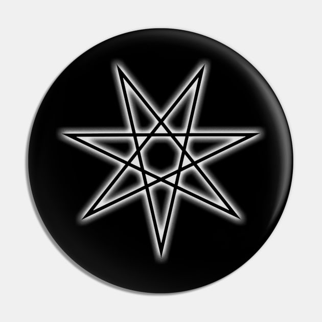 Heptagram - Pointalist Pin by anomalyalice