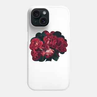 Black Flower Girl Phone Case