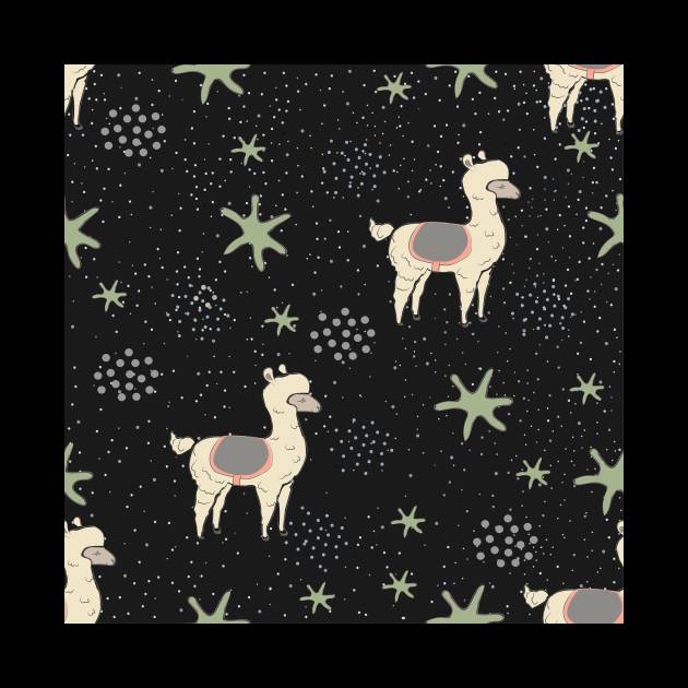 Llama Pattern by KristinaStellar 