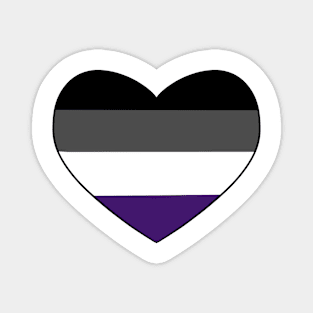 Asexual Heart Magnet