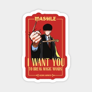 MASHLE: MAGIC AND MUSCLES (I WANT YOU) RED Magnet