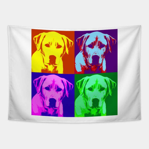 Pop Art - Labrador Retriever Tapestry by Naves