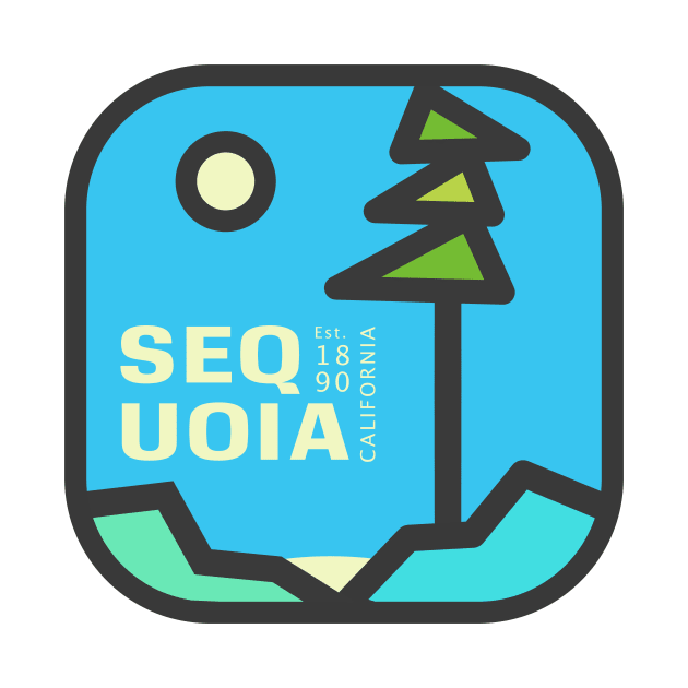 Sequoia National Park Badge 2 by Woohoo