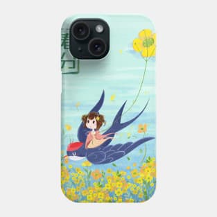 Nature Fly Girl And Birds Phone Case