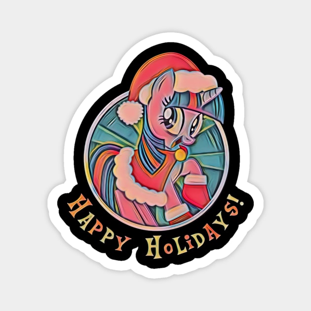 HAPPY HOLIDAYS Magnet by MACIBETTA