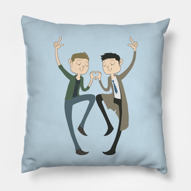 OTP - Destiel Pillow by nickelcurry