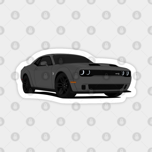 HELLCAT DARK-GREY Magnet by VENZ0LIC