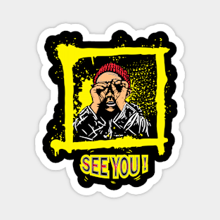 See you Hand glasses Magnet