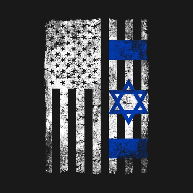 Israel US Flag Retro Israeli by shirtsyoulike