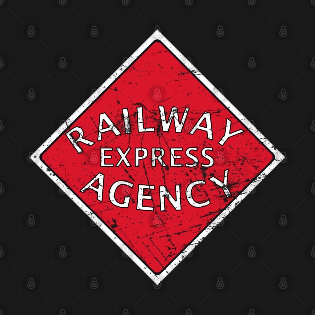 Distressed Railway Express Agency by Railway Tees For All