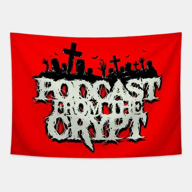 Graveyard Logo Tapestry by PodcastFromTheCrypt