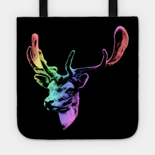 Deer Neon DJ Cool and Funny Tote