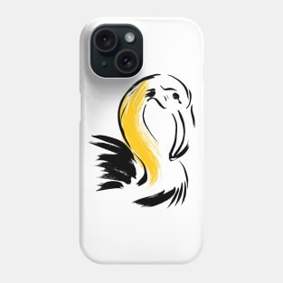 Brush Painted Flamingo Phone Case