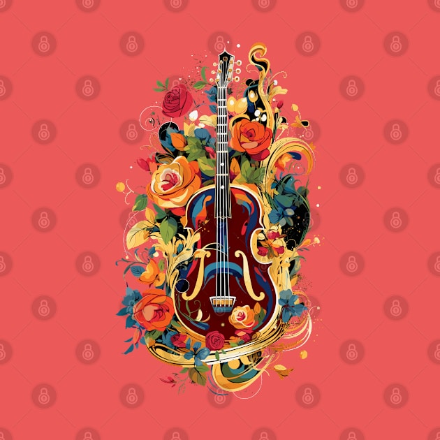 Guitar & Roses V1 by Peter Awax
