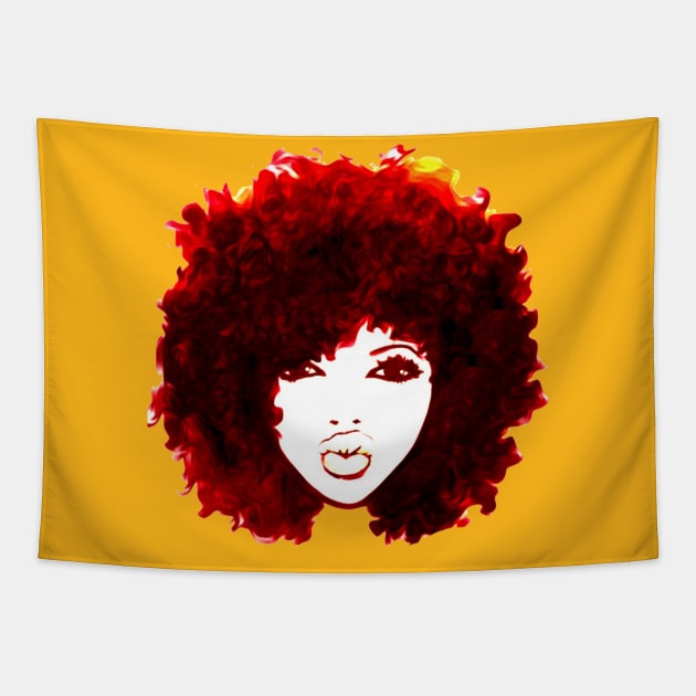 Autumn Afro Natural Hair Curly Hair Tshirt/Tees Tapestry by EllenDaisyShop