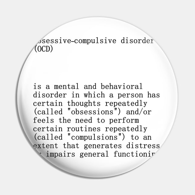 Obsessive-compulsive disorder OCD definition title Pin by Demonic cute cat