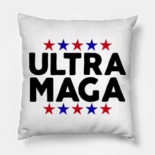 White Proud Ultra Maga Outfit Pillow