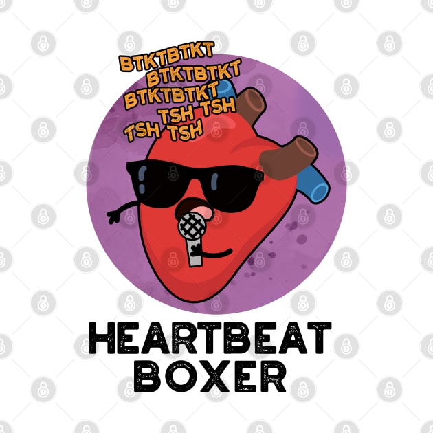 Heartbeat Boxer Cute Music Heart Pun by punnybone