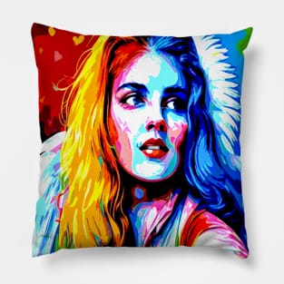 Stay Wild Angel Heart Pillow