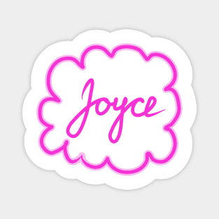 Joyce. Female name. Magnet