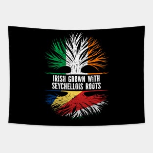 Irish Grown With Seychellois Roots Ireland Flag Tapestry