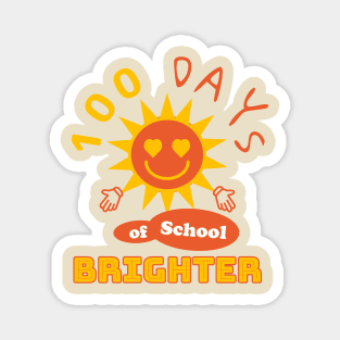 100 Days of School Brighter with Sun Magnet