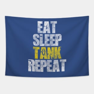 Eat Sleep Tank Repeat Tapestry