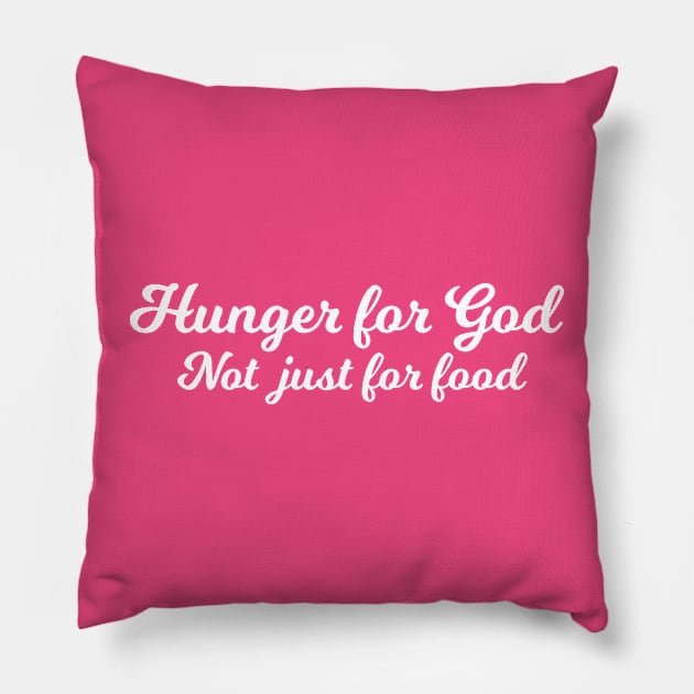 Islamic - Hunger for God Pillow by Muslimory