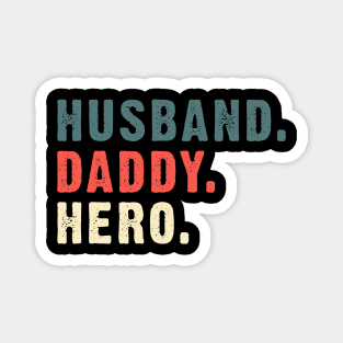 Vintage Husband Daddy Hero Costume Gift Magnet