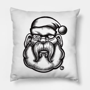 Burnt Out Santa Pillow