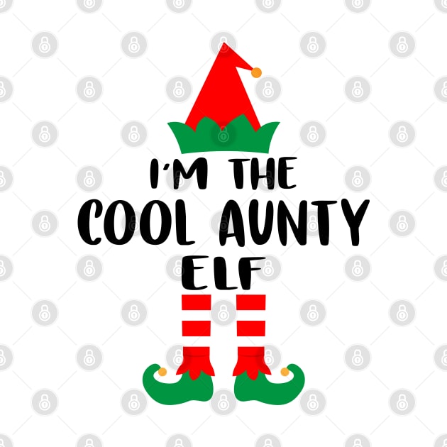 I'm The Cool Aunty Elf Family Matching Group Christmas Costume Outfit Pajama Funny Gift by norhan2000