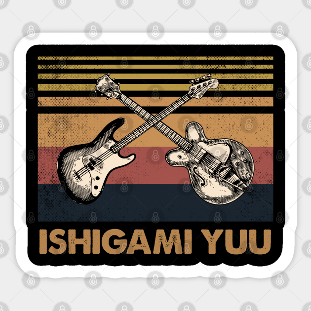 Retro Design Yuu Proud Name Guitars Anime - Ishigami - Sticker | TeePublic Retro Design Yuu Proud Name Guitars Anime - Ishigami - Sticker | TeePublic
