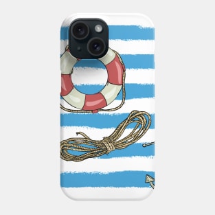 Navy pattern - anchor Phone Case