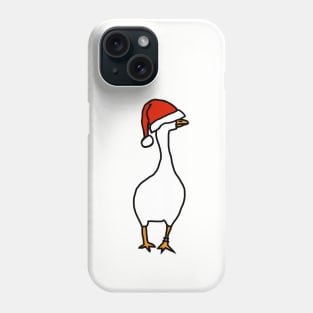 Gaming Goose Wears Stolen Christmas Santa Hat Phone Case