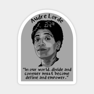 Audre Lorde Portrait and Quote Magnet