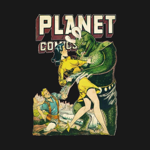Planet Comics - Comic Book Cover by The Blue Box