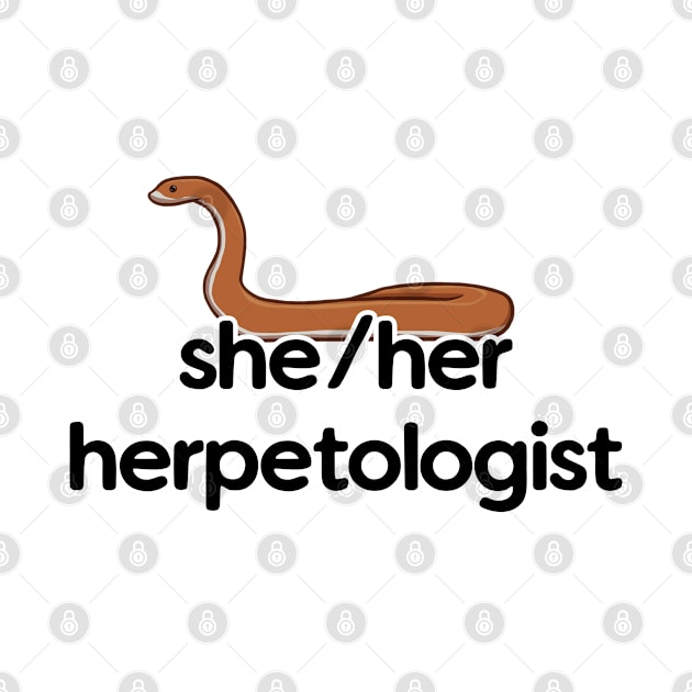 She/Her Herpetologist - Snake Design by Nellephant Designs