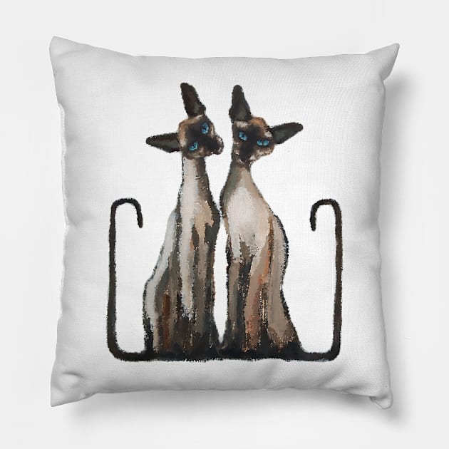 Siamese Twins Pillow by khairzul