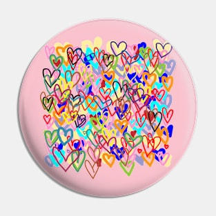 Heart Pattern Pin